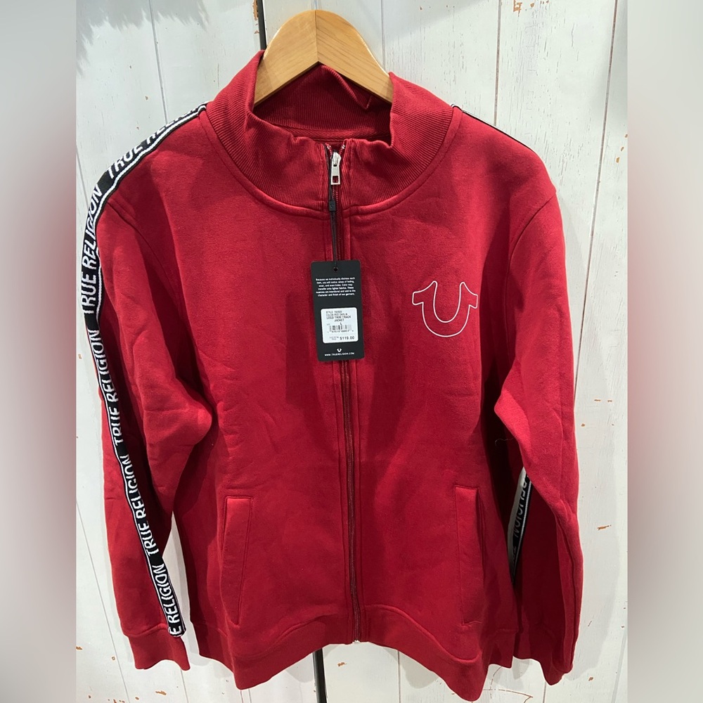 TRUE RELIGION Large Logo trim track jacket
